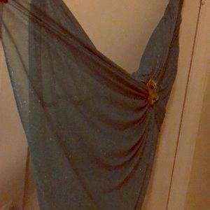 Size 15 turquoise evening dress